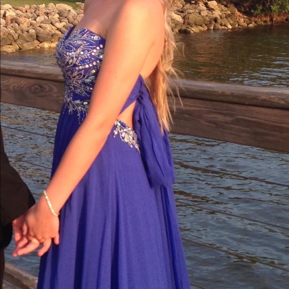 Dresses | Royal Blue Diamond Prom Dress